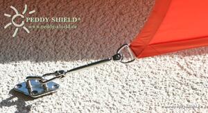 Peddy Shield Čtyřúhelníková sluneční plachta 300 x 400 cm – terracotta/oranžová – voděodolná
