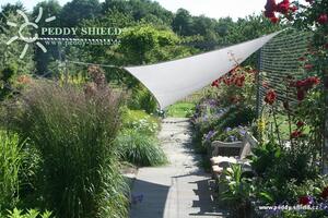Peddy Shield Čtyřúhelníková sluneční plachta 250 x 300 cm – světle stříbrnošedá – voděodolná