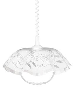 LYRA závěsné stahovací svítidlo 1x E27 60W bez zdroje 40cm kulaté IP20, bílé SKL000389460