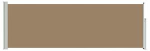 Výsuvná boční markýza 500 x 100 cm Polyester Obdélníkový Taupe