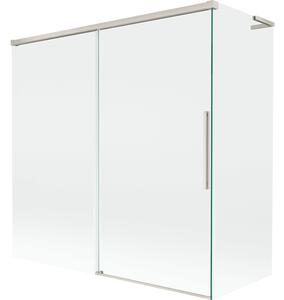 Mexen Rox, L posuvná 2-křídlová vanová zástěna 160 + 70 x 150 cm, 8mm čiré sklo, ocelový profil, 8C9L-160-070-97-00