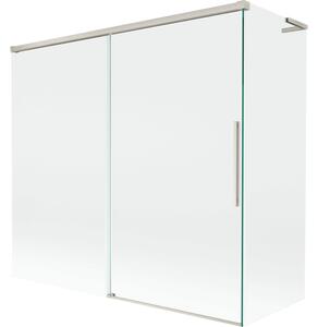 Mexen Rox, L posuvná 2-křídlová vanová zástěna 170 + 70 x 150 cm, 8mm čiré sklo, ocelový profil, 8C9L-170-070-97-00