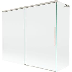 Mexen Rox, L posuvná 2-křídlová vanová zástěna 180 + 80 x 150 cm, 8mm čiré sklo, ocelový profil, 8C9L-180-080-97-00