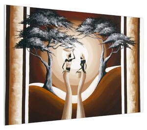 Orientální obraz dvou žen a stromu (100x70 cm)