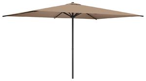 Zahradní slunečník 200 x 300 cm Polyester Obdélníkový Taupe