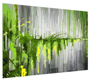 Abstraktní obraz - malba (100x70 cm)