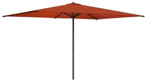 Zahradní slunečník 200 x 300 cm Polyester Obdélníkový Cihlová