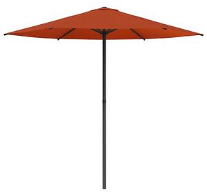Zahradní slunečník 230 x 230 cm Polyester Obdélníkový Cihlová