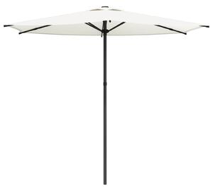 Zahradní slunečník 270 x 270 cm Polyester Obdélníkový Krémová