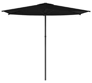 Zahradní slunečník 270 x 270 cm Polyester Obdélníkový Černá