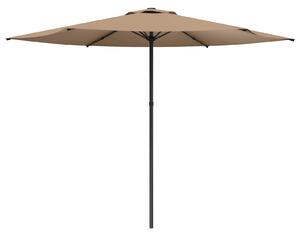 Zahradní slunečník 300 x 300 cm Polyester Obdélníkový Taupe