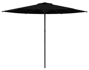 Zahradní slunečník 300 x 300 cm Polyester Obdélníkový Černá