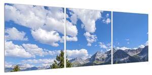 Obraz horské krajiny (120x40 cm)