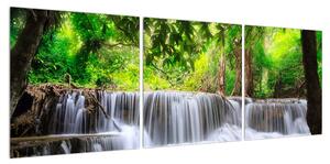 Obraz vodopádů (120x40 cm)