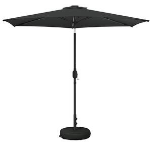 Zahradní slunečník s LED osvětlením a podstavcem 270 x 270 cm