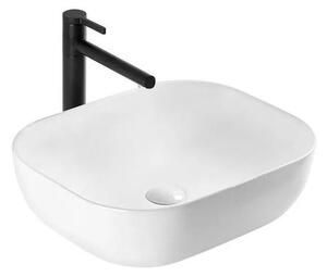 REA-U6300 - Umyvadlo na desku MONA SLIM 40x50,5 cm keramika/lesklá bílá