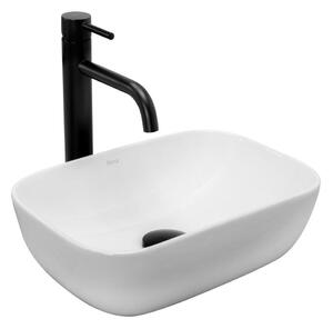 REA-U5667 - Umyvadlo na desku BELINDA MINI 25x36 cm keramika/lesklá bílá