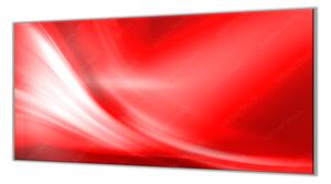 Ochranná deska červený abstrakt - 52x60cm / S lepením na zeď