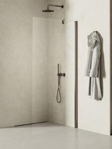 New Trendy New Soleo Gunmetal Brushed sprchová zástěna walk-in 80 cm grafitová kartáčovaný/průhledné sklo K-2260