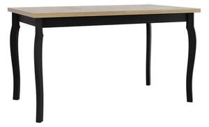 Rozkládací jídelní stůl 140x80 cm ELISEK 5 - dub sonoma / černý