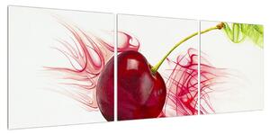 Obraz plodu třešně (120x40 cm)