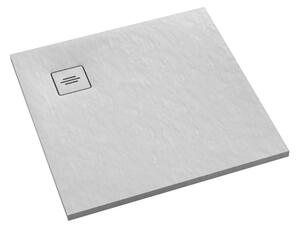 Schedline Protos White Stone čtvercová sprchová vanička 90x90 cm bílá 3SP.P1K-9090/B/ST-M1/B/ST