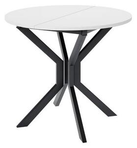 Malý kulatý jídelní stůl 90 cm DIAMENT 1 - bílý / černý