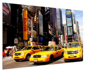 Obraz žlutých taxíků v NY (120x80 cm)