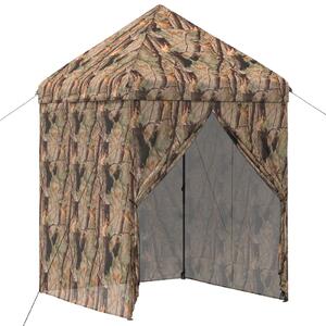 Pop-up Altán se 4 Bočními Stěnami 2 x 2 m Lesní maskování