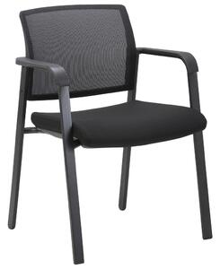 ŽIDLE S PODRUČKAMI, železo, tkaná látka, černá Xora - Jídelní židle