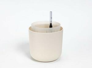Plastia Samozavlažovací květináč Tolita Air krémová, pr. 16 cm