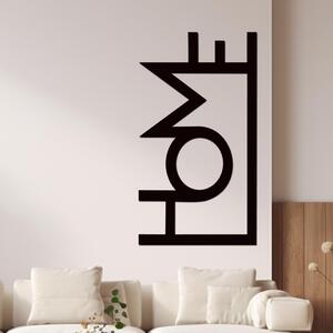Dřevo života | Dřevěný nápis na zeď HOME | Rozměry (cm): 33x60 | Barva: Bílá