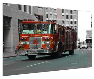 Obraz hasičského auta (120x80 cm)