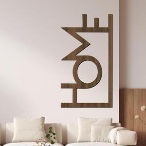 Dřevo života | Dřevěný nápis na zeď HOME | Rozměry (cm): 22x40 | Barva: Černá
