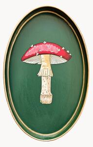 Ručně malovaný dekorativní tác Mushroom