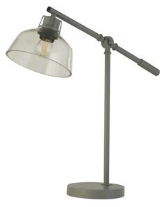 Searchlight EU60997GY Stolní lampa CANTERBURY šedá & čiré sklo