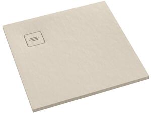 Schedline Protos Cashmere Stone čtvercová sprchová vanička 90x90 cm béžová 3SP.P1K-9090/PK/ST-M1/PK/ST