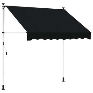Manuální zatahovací markýza Černá 100 cm