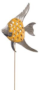 Zahradní kovový zápich Ryba 124 cm