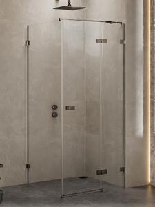 New Trendy Avexa Gunmetal Brushed sprchový kout 90x90 cm čtvercový gunmetal kartáčovaný/průhledné sklo EXK-3356