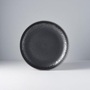 Made in Japan (MIJ) Matt Black Talíř, Vysoký Okraj, 22 cm