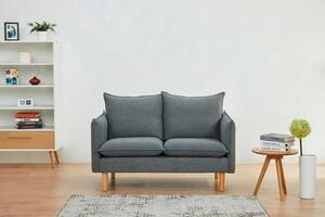 DVOUMÍSTNÁ POHOVKA, textil, tmavě šedá Livetastic - Pohovky, Online Only
