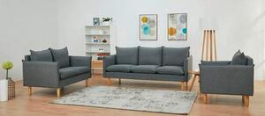 DVOUMÍSTNÁ POHOVKA, textil, tmavě šedá Livetastic - Pohovky, Online Only