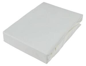 BOXSPRINGOVÉ PROSTĚRADLO, žerzej, bílá, 90/220 cm Novel - Prostěradla