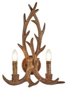 Searchlight 6412-2BR STAG nástěnné svítidlo E14 2x7W