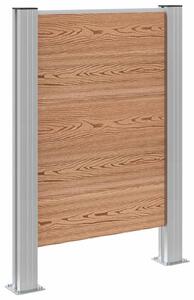 Plot pro popelnice Hnědá 85 x 12 x 115 cm Hliník a WPC
