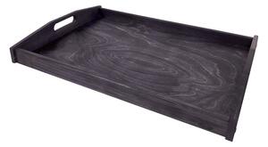 Dřevěný servírovací podnos 55,5 x 40 x 6,5 cm Barevné provedení: Černá
