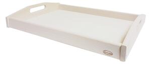 Kučerňák Dřevěný servírovací podnos 46,5 x 32 x 6,5 cm Barevné provedení: Bílá