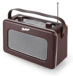 Rádio Akai APR 220, AUX, Vintage Retro, hnědé VÝPRODEJ