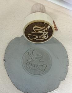 Kučerňák Dřevěné razítko na sušenky Káva II